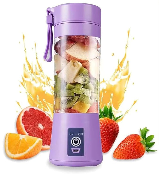 Best 6 Blade Portable Electric Mini Usb Bottle Juicer Blender  (multi Colour) Pack of 1 Random colour